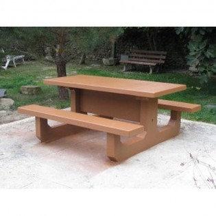 Table jardin modèle rectangle en béton