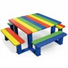 Table pique-nique multicolore pour enfants