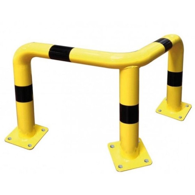 Arceau d'angle de protection sur platines hauteur 600 mm