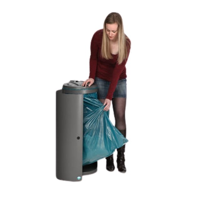 Poubelle avec porte et serrure 80 litres