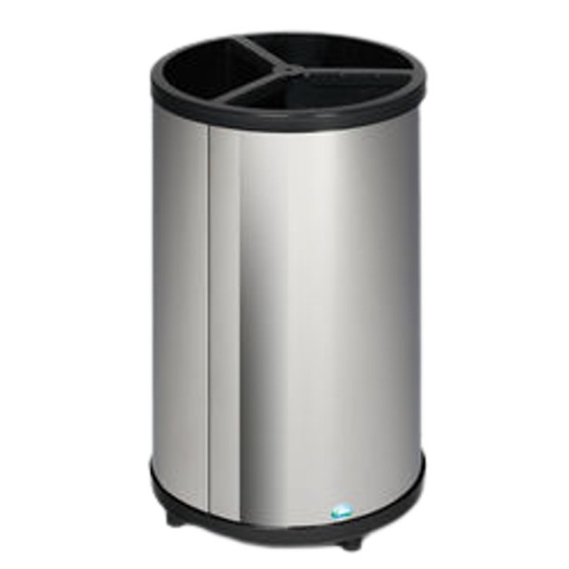 Collecteur pour matières recyclables en inox