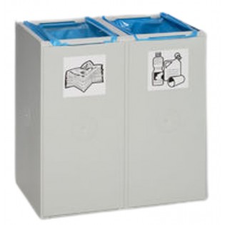Collecteur de déchets et de matières recyclables sans couvercle