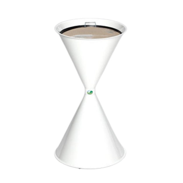 Cendrier sablier couleur blanc