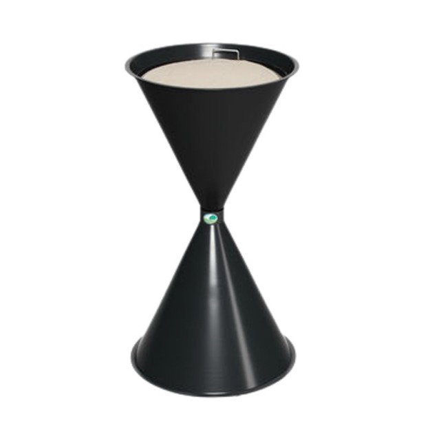Cendrier sablier noir