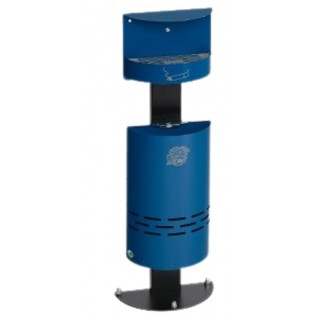 Cendrier-poubelle-h98-bleu
