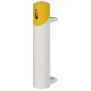Cendrier-mural-cigarette-sg65corps blanc tête jaune