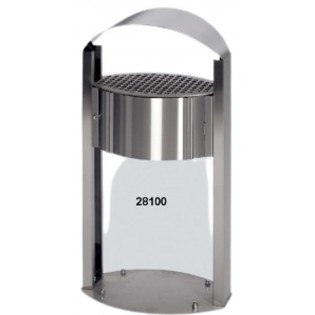 Poubelle cendrier inox