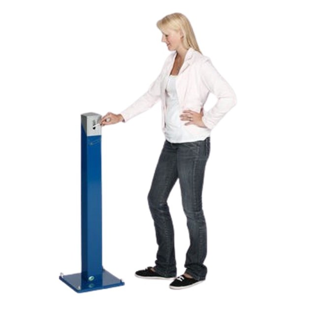 Cendrier colonne tube carré SG105E