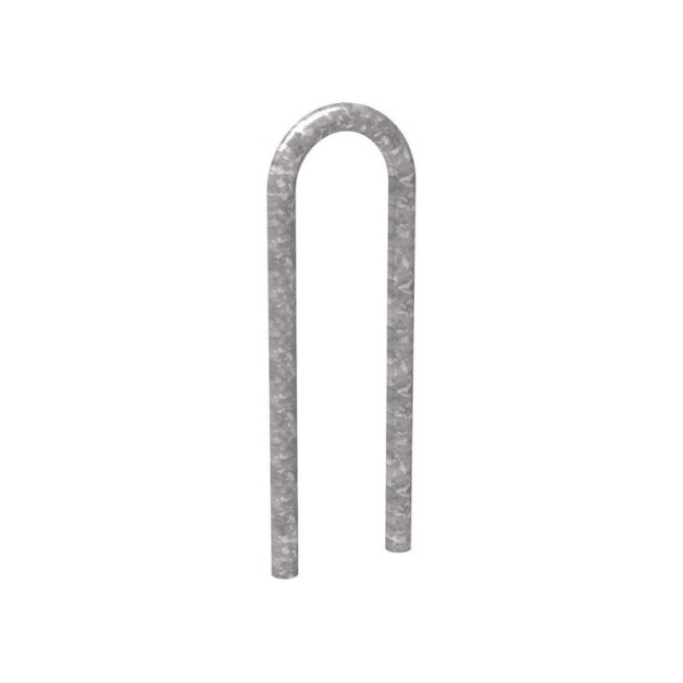 Appui vélos Trombone en diamètre 50 mm à fixer par scellement ou sur platines finition galvanisé ou peint