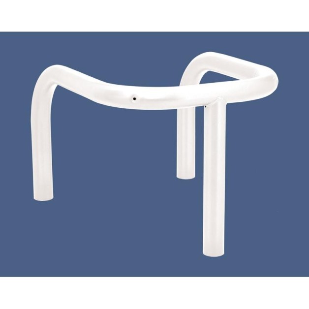 Étrier de protection Blanc RAL 9010 fixation par scellement