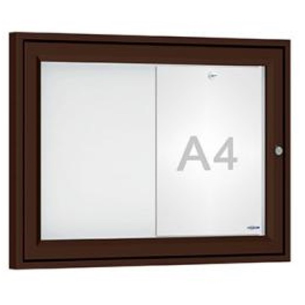 2 A4 finition Marron RAL 8017