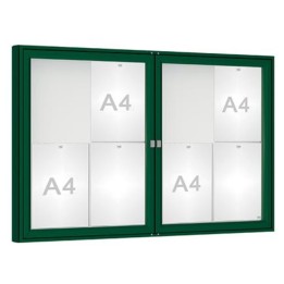 8 A4 double battant finition Vert RAL 6005
