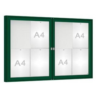 8 A4 double battant finition Vert RAL 6005