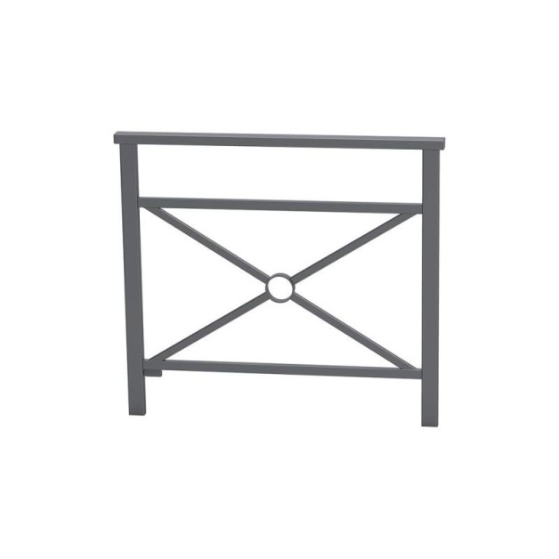 Barrière Venise longueur 1000 mm simple croix finition Gris Procity