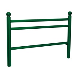 Barrière Trio longueur 1572 mm pommeau boule finition Vert RAL 6005