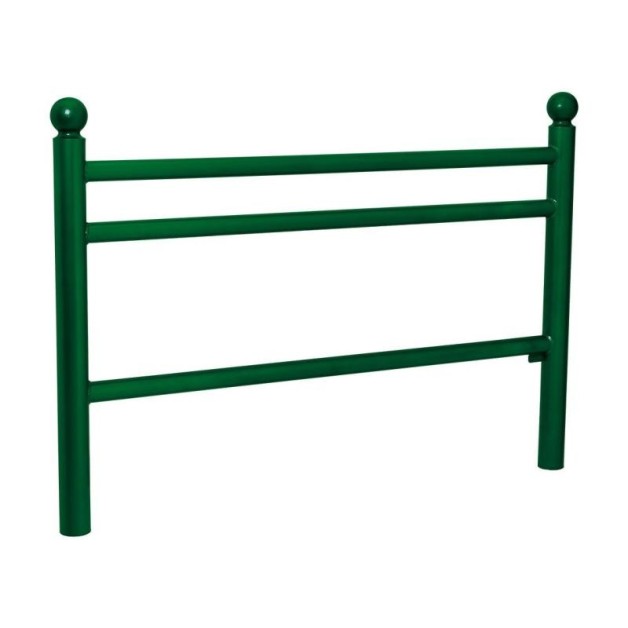Barrière Trio longueur 1572 mm pommeau boule finition Vert RAL 6005