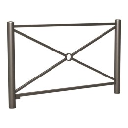 Barriere de ville modèle carrefour simple croix longueur 1572 mm finition Gris Procity