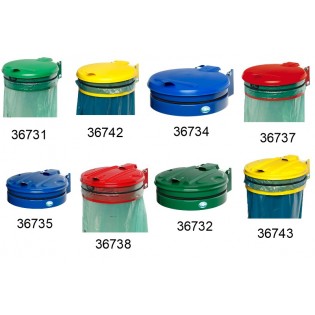 Supports sacs muraux avec couvercle