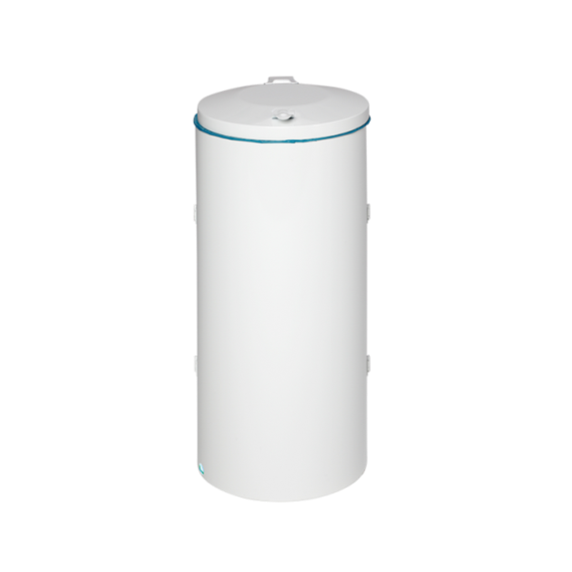 Poubelle compacte double battant Blanc