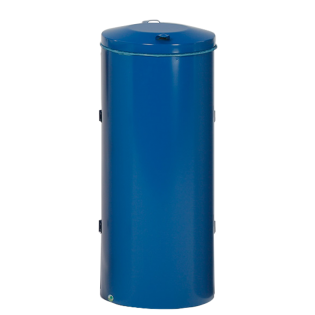 Poubelle compacte double battant Bleu