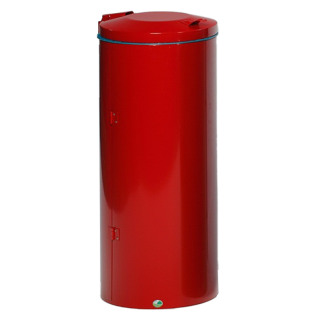 Poubelle compacte double battant Rouge