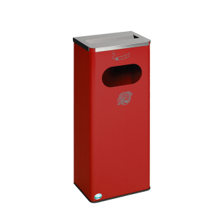 Cendrier collecteur de déchets 32 litres rouge