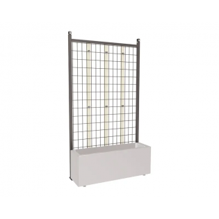 Station bus avec claustra grillagé