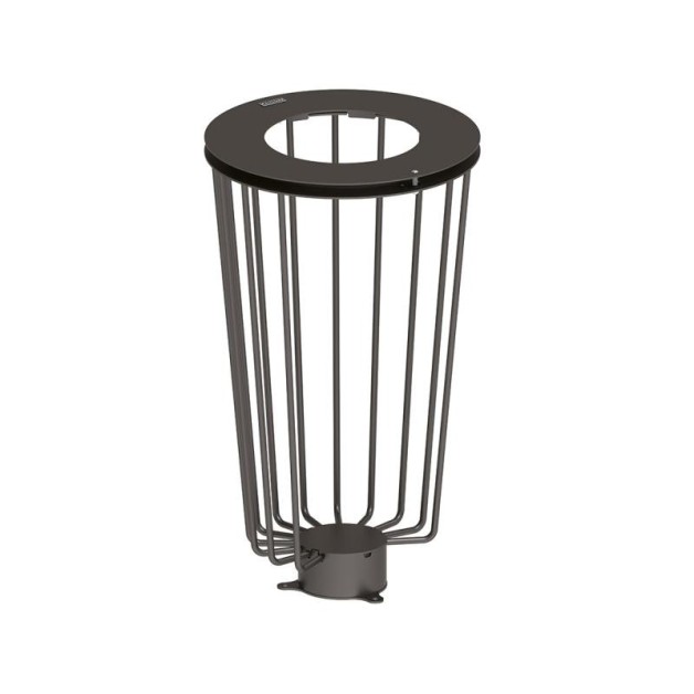 Corbeille vigipirate 100 litres finition Gris Procity
