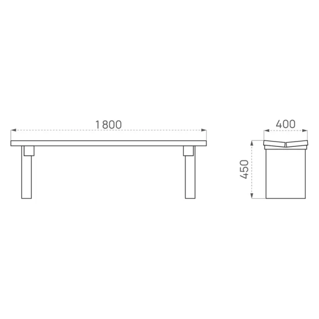 Plan banquette Lille en bois