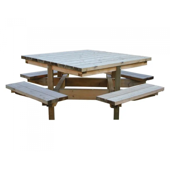 Table de pique-nique carrée Dublin