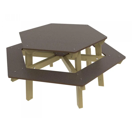 Table bois pique nique lyon junior