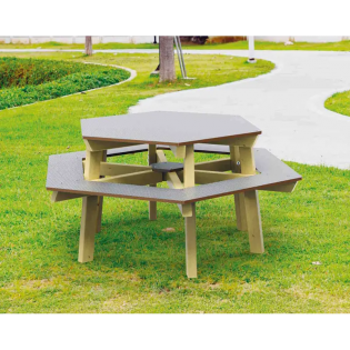 Table bois pique nique lyon junior