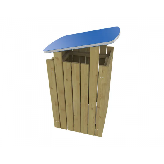 Corbeille bois Turin avec toit