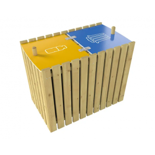 Corbeille Turin Tri sélectif 2 x 100 litres