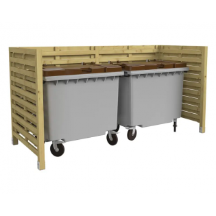 Cache conteneur Turin double