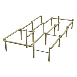 Chicane en bois pour parcours sportif