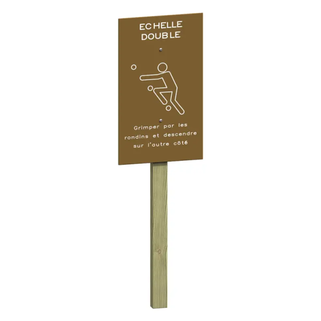 Panneaux échelle double en bois