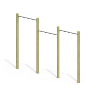 Lot de 3 barres fixes