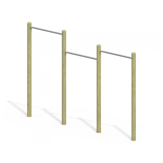 Lot de 3 barres fixes