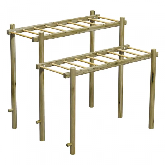 Échelles de suspension en bois