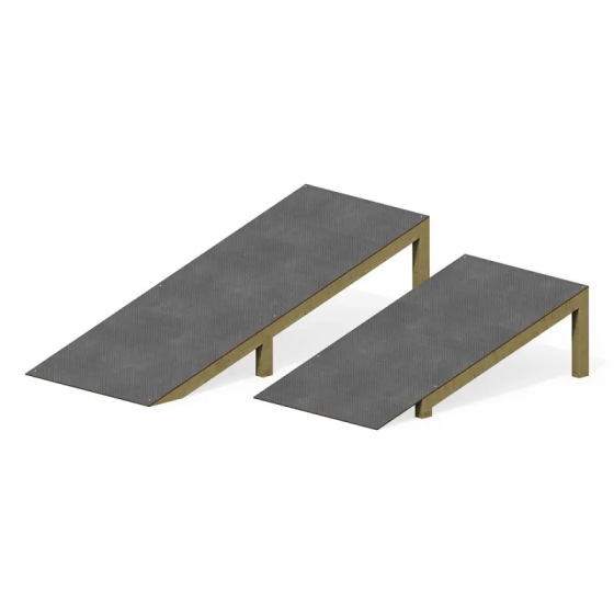 Tremplin double de plein air pour sportif