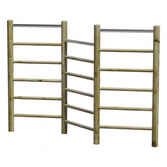 Espaliers ondulés en bois