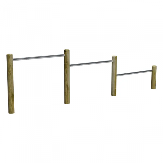 Étirements jambes en bois