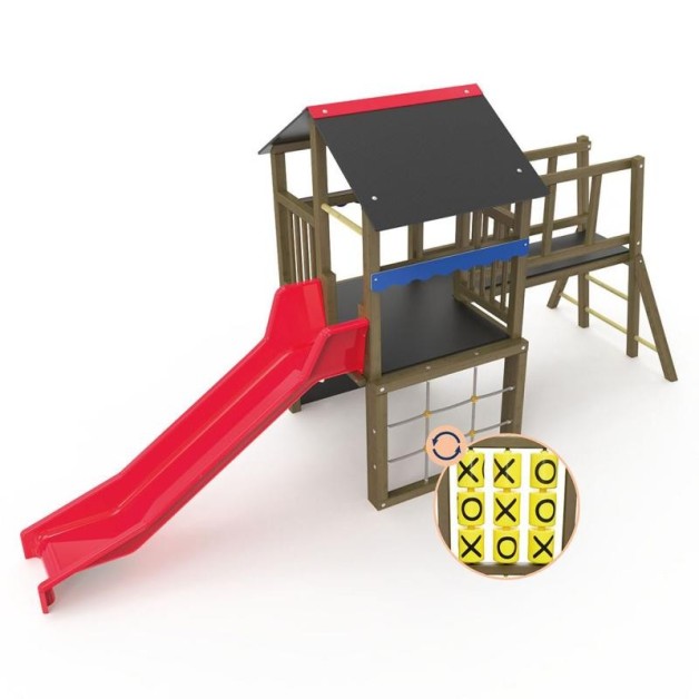 Aire de jeux Gymino bois avec option Filou
