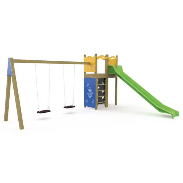 Multi-activités avec balançoire JE11 BOIS