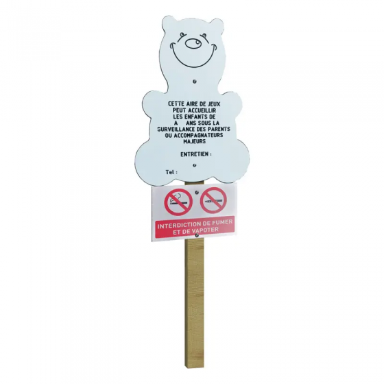Panneau ourson