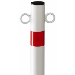Poteau acier Ø 48 mm avec anneaux