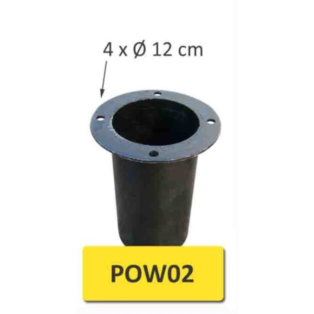 Poteau a chaine avec base à sceller