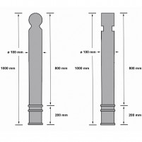 Plan potelet TPU 1000 à mémoire de forme