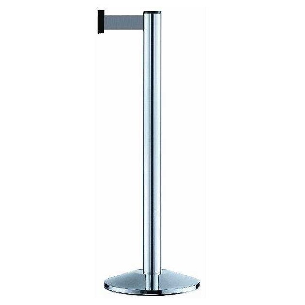 Poteau de balisage a sangle